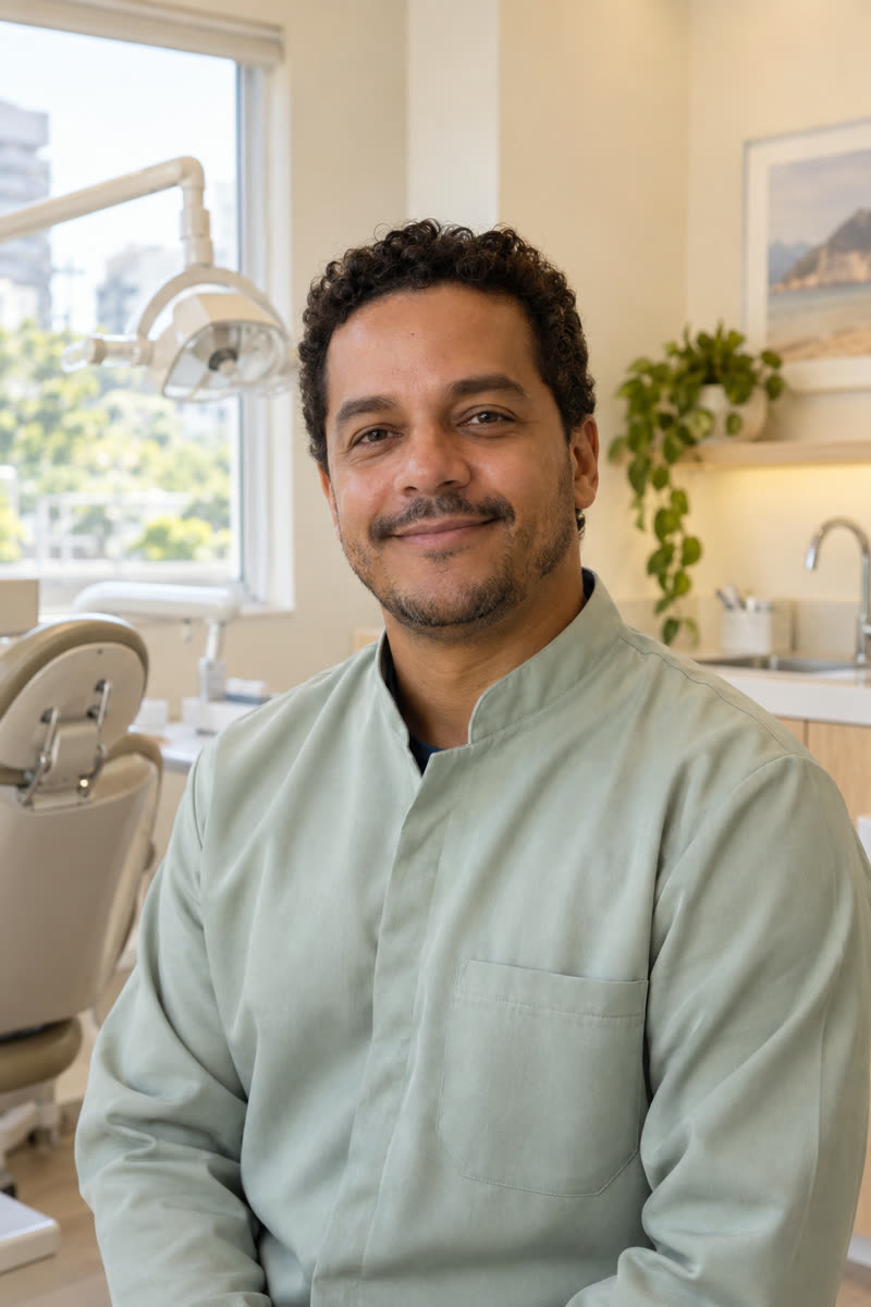 Retrato do dentista Miguel Costa